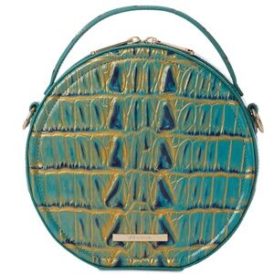 BRAHMIN Lane Parakeet Estuary Small Leather Crossbody PARAKEET